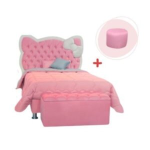 Dormitorio Katty + puff + baúñl