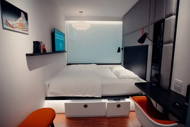 cama con almacenamiento